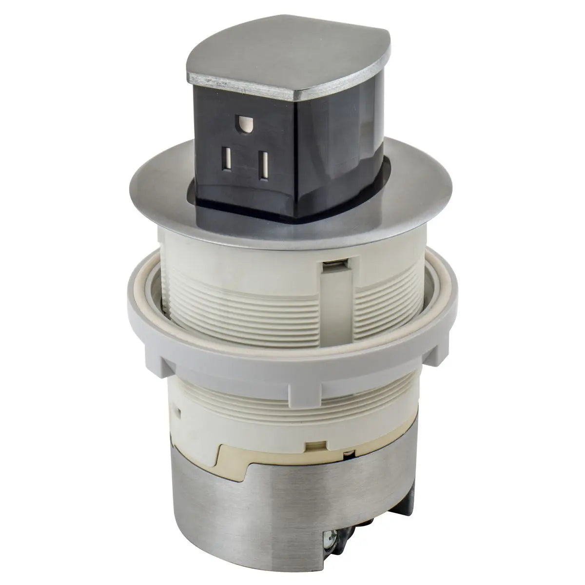 Hubbell Dual-Sided Countertop Pop Up Receptacle