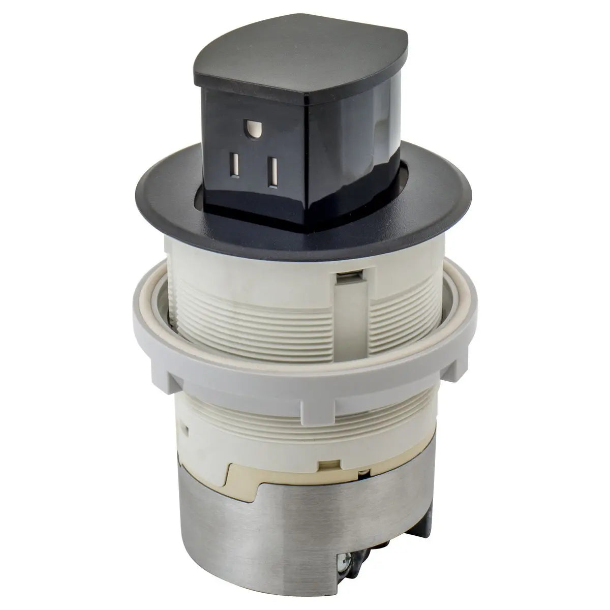 Hubbell Dual-Sided Countertop Pop Up Receptacle
