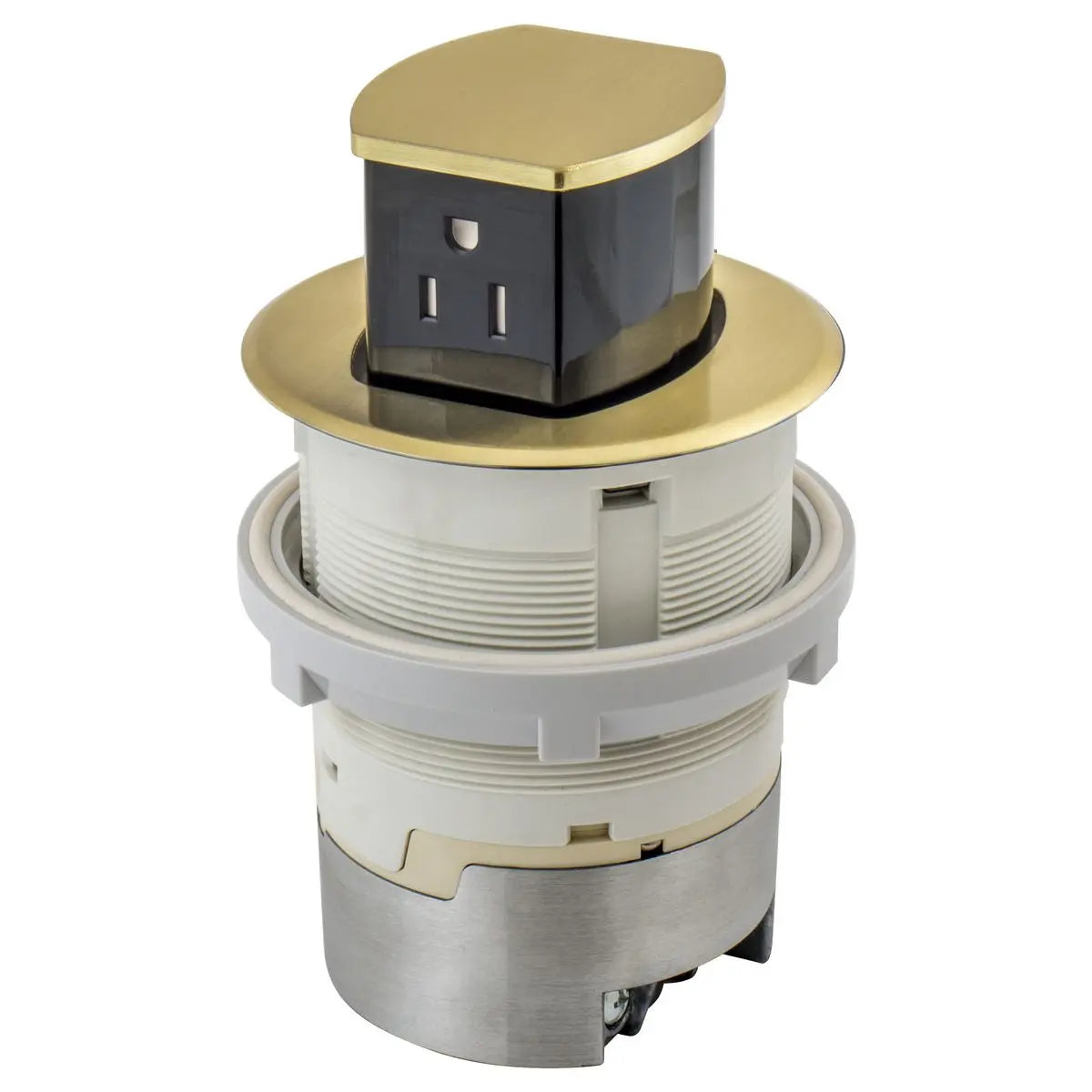 Hubbell Dual-Sided Countertop Pop Up Receptacle