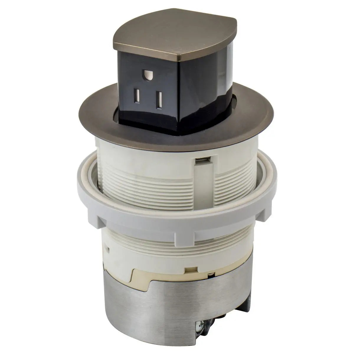 Hubbell Dual-Sided Countertop Pop Up Receptacle