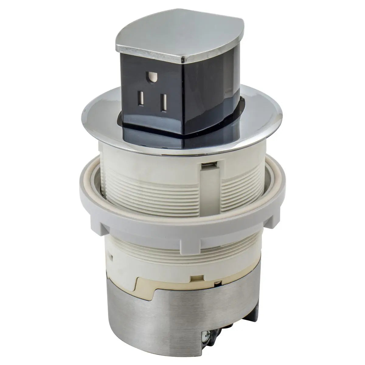 Hubbell Dual-Sided Countertop Pop Up Receptacle