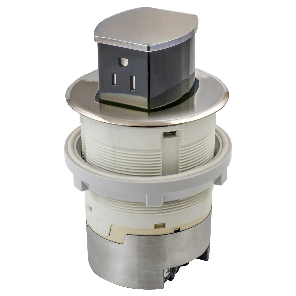 Hubbell Dual-Sided Countertop Pop Up Receptacle