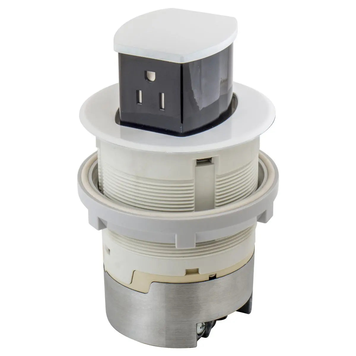 Hubbell Dual-Sided Countertop Pop Up Receptacle