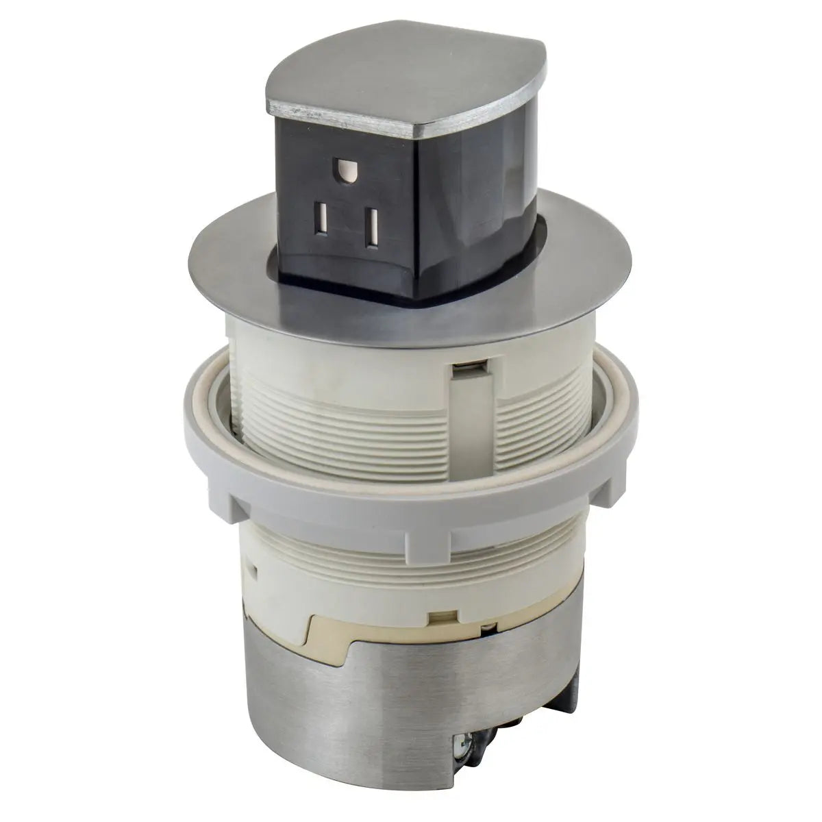 Hubbell Dual-Sided Countertop Pop Up Receptacle
