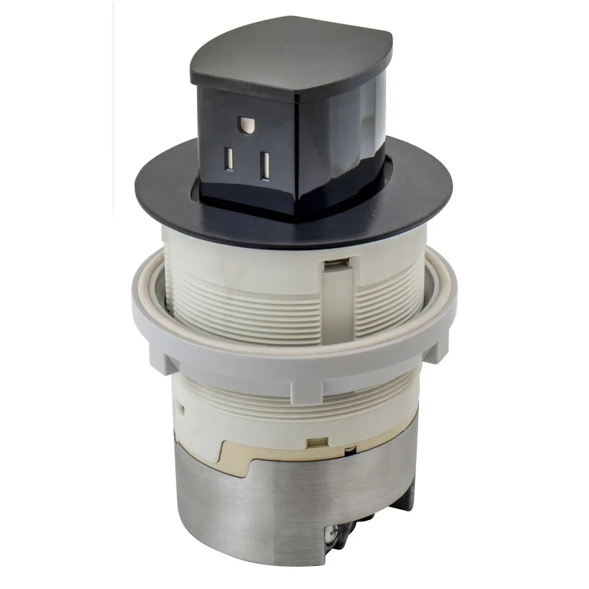 Hubbell Dual-Sided Countertop Pop Up Receptacle