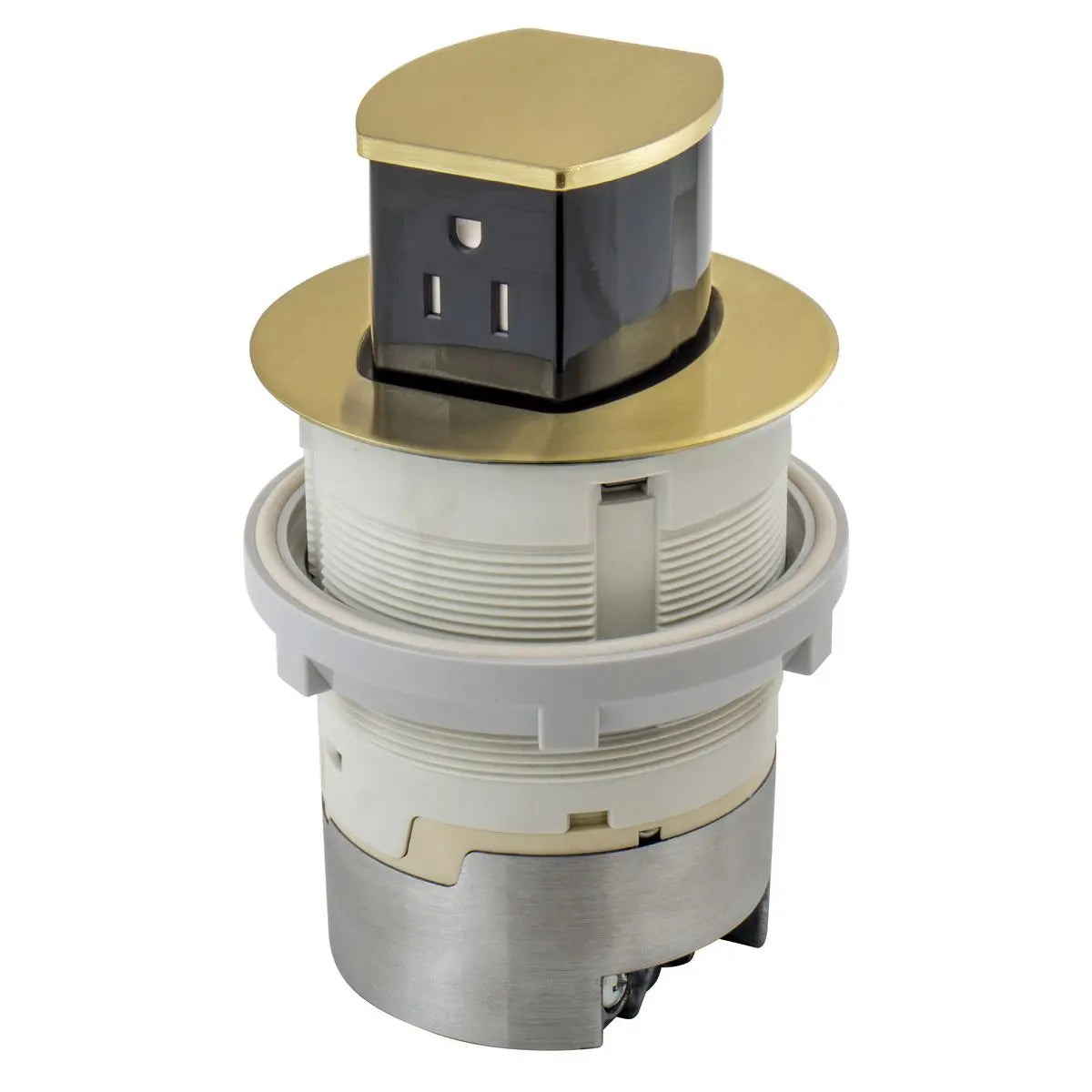 Hubbell Dual-Sided Countertop Pop Up Receptacle