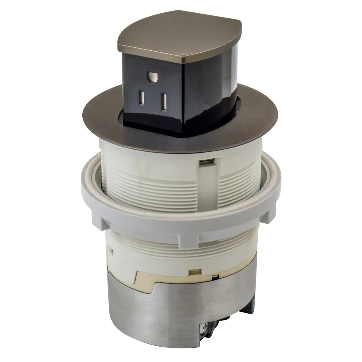 Hubbell Dual-Sided Countertop Pop Up Receptacle