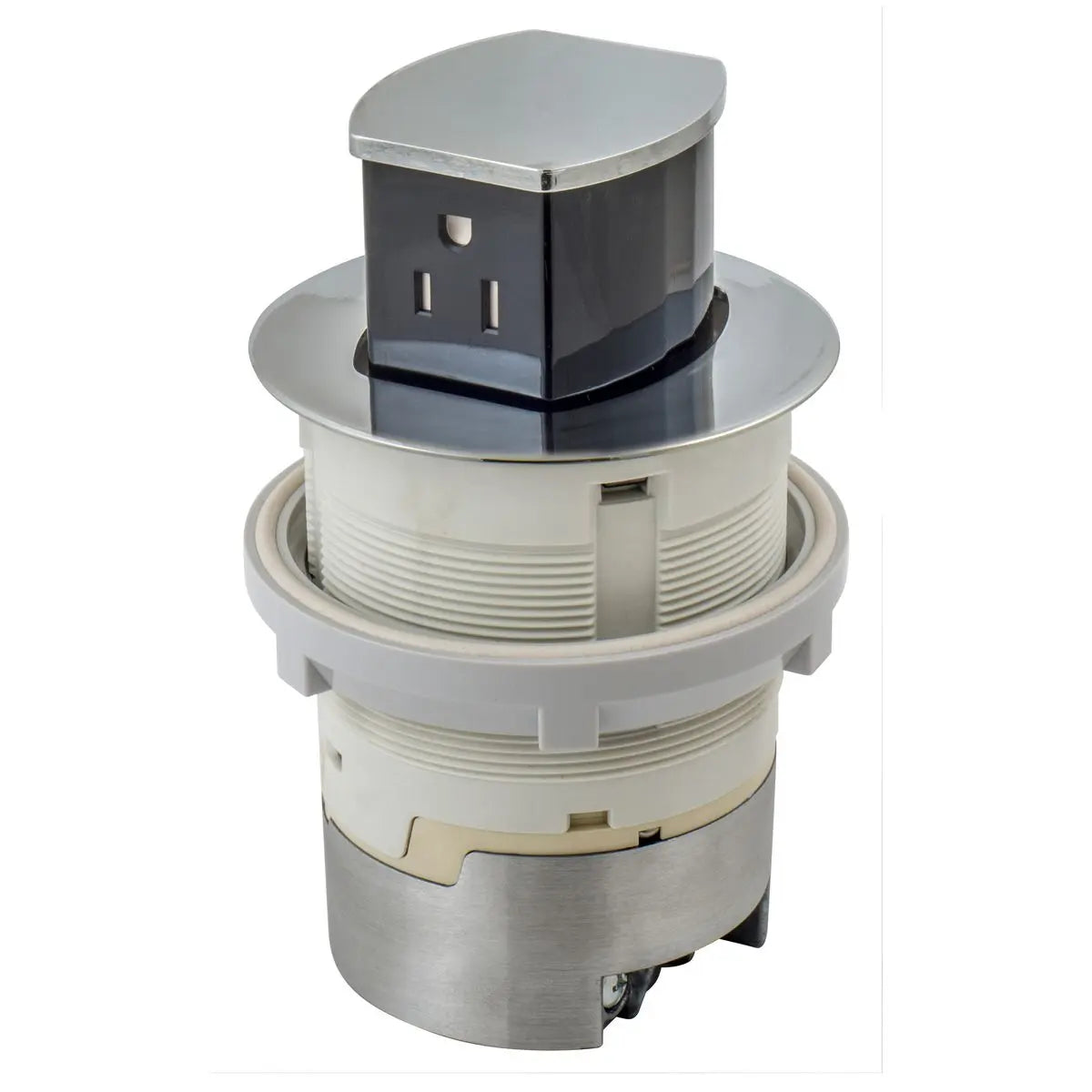 Hubbell Dual-Sided Countertop Pop Up Receptacle