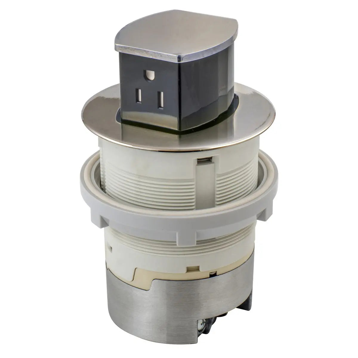 Hubbell Dual-Sided Countertop Pop Up Receptacle