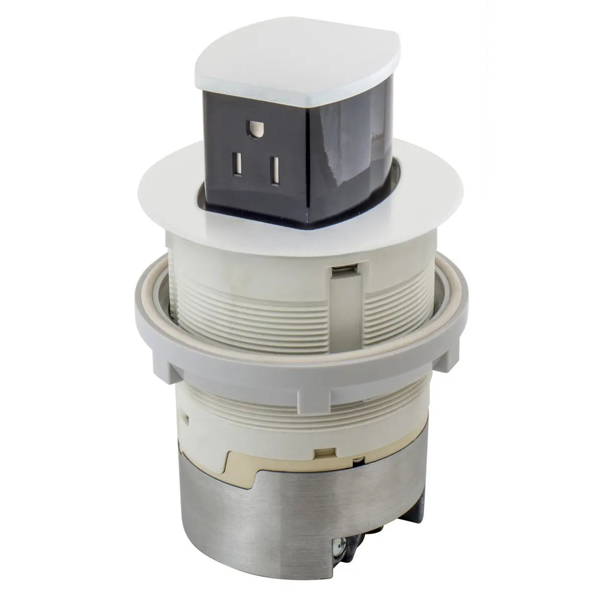 Hubbell Dual-Sided Countertop Pop Up Receptacle