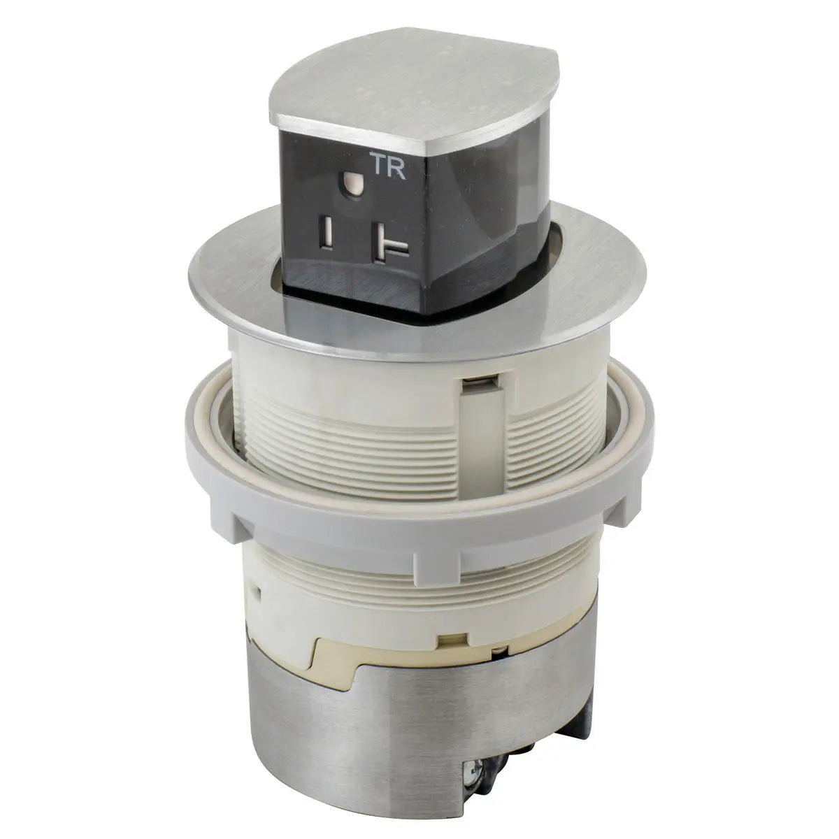 Hubbell Dual-Sided Countertop Pop Up Receptacle