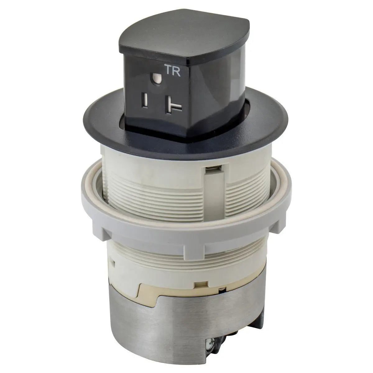 Hubbell Dual-Sided Countertop Pop Up Receptacle