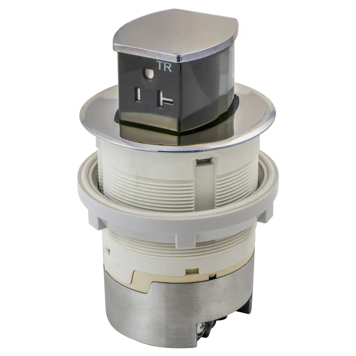 Hubbell Dual-Sided Countertop Pop Up Receptacle
