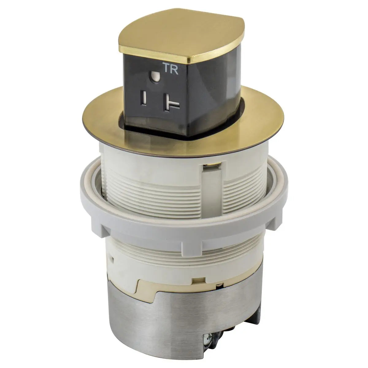 Hubbell Dual-Sided Countertop Pop Up Receptacle