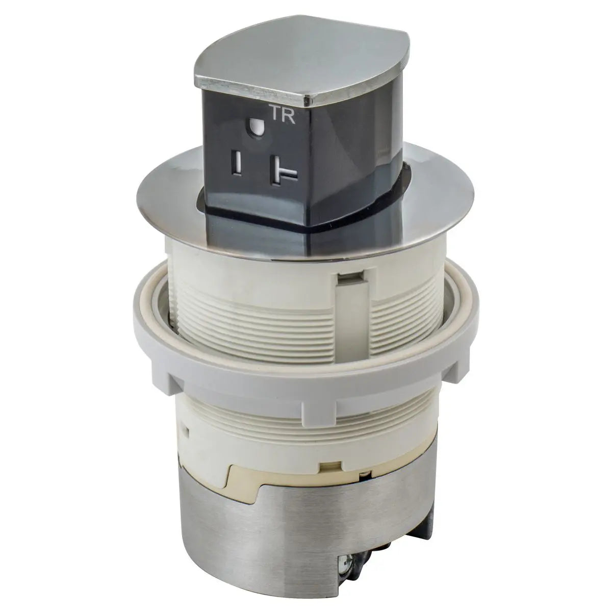 Hubbell Dual-Sided Countertop Pop Up Receptacle