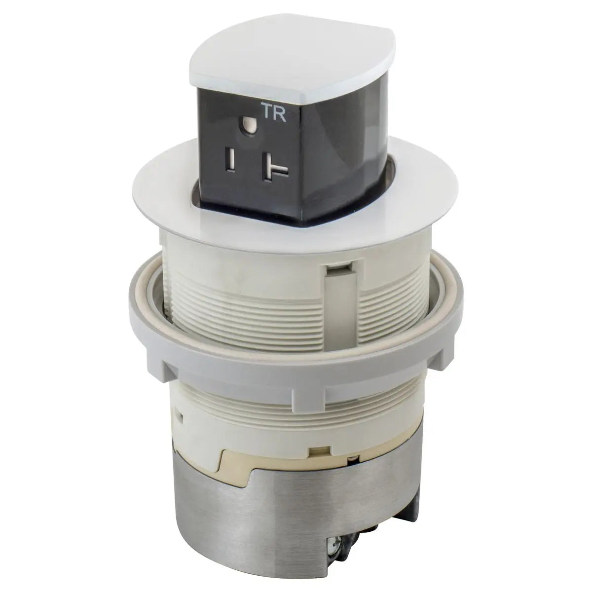 Hubbell Dual-Sided Countertop Pop Up Receptacle