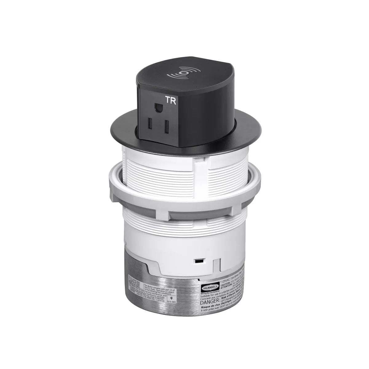 Hubbell Tri-Power Countertop Pop Up Receptacle