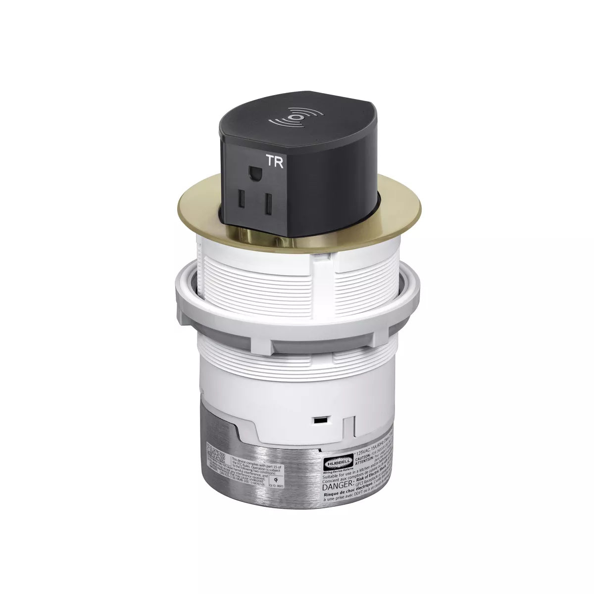 Hubbell Tri-Power Countertop Pop Up Receptacle