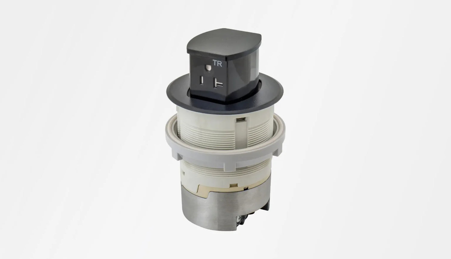 Hubbell Countertop Receptacle Black RCT220B