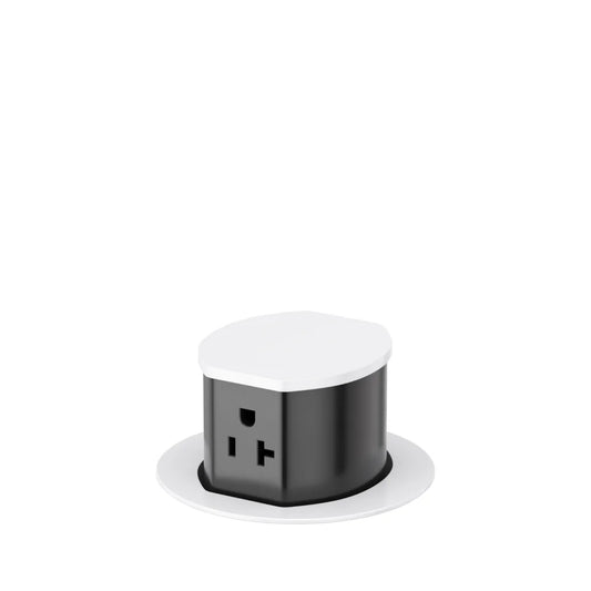 Hubbell Dual-Sided Countertop Pop Up Receptacle