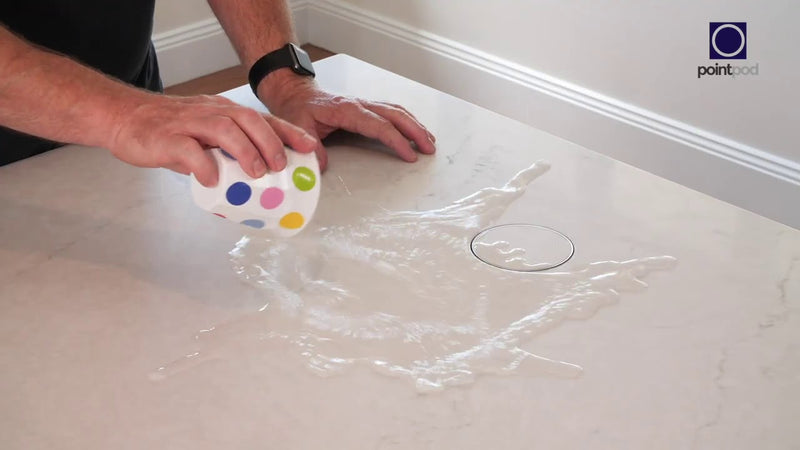 What happens if I spill water on my bench-top?