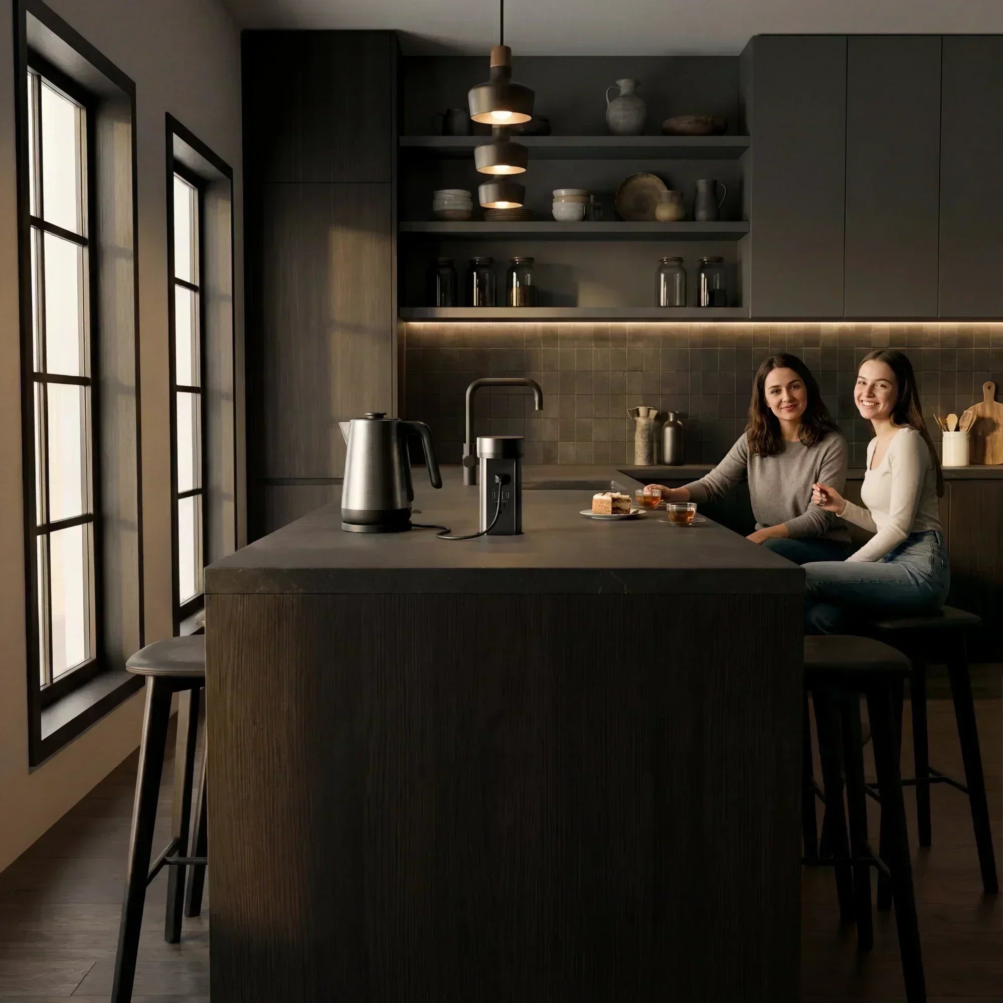Quartz Countertop Pop Up Outlets - Modern Power Solutions