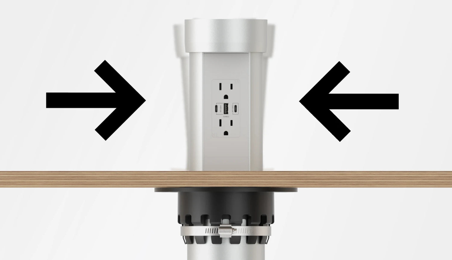 Point Pod Counter Outlet: Integrated Pop Up Electrical Outlet - Modern ...