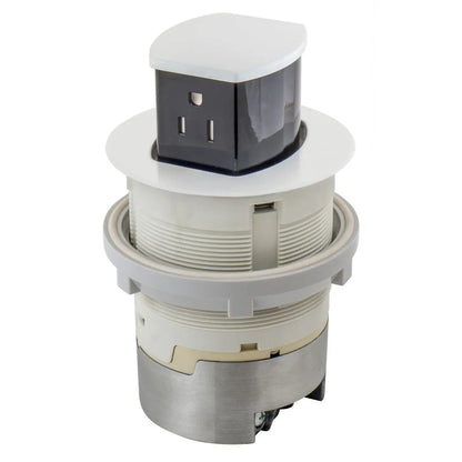 Hubbell Dual-Sided Countertop Pop Up Receptacle