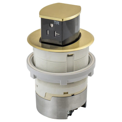 Hubbell Dual-Sided Countertop Pop Up Receptacle