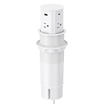 V15: Quad-Sided Pop Up Outlet with USB and Qi