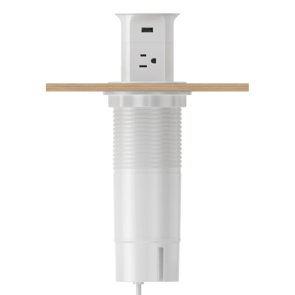 V15: Quad-Sided Pop Up Outlet with USB and Qi