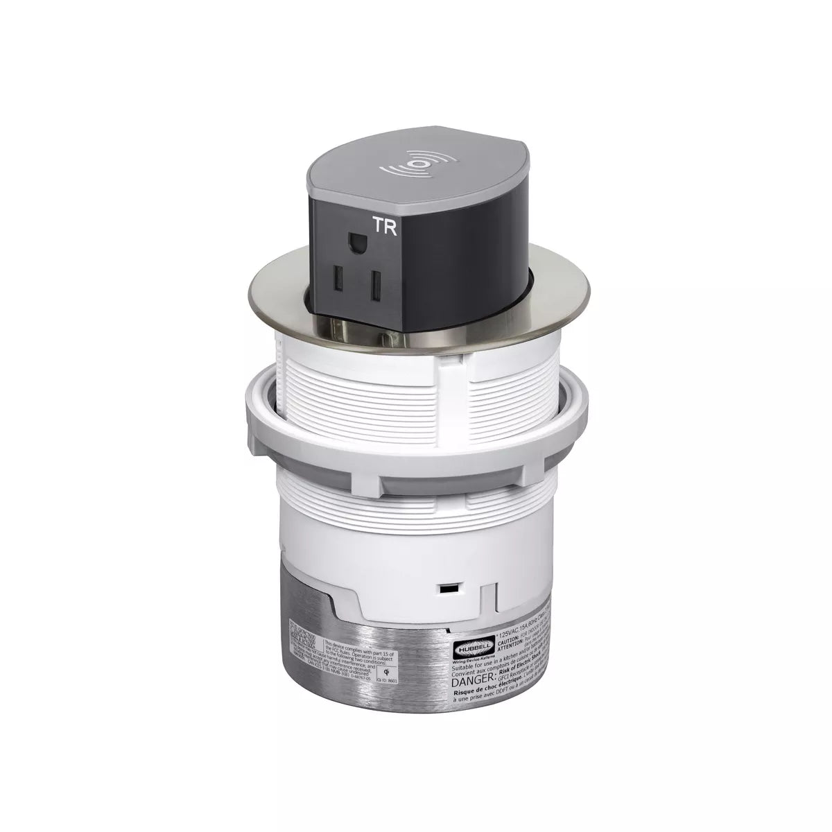 Hubbell Tri-Power Countertop Pop Up Receptacle
