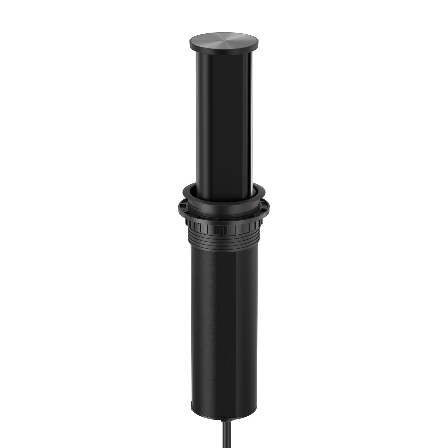 V16B: Black Pop Up Outlet with Light & 65w USB-C