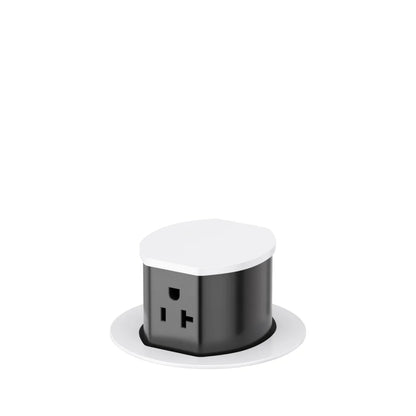 Hubbell Dual-Sided Countertop Pop Up Receptacle
