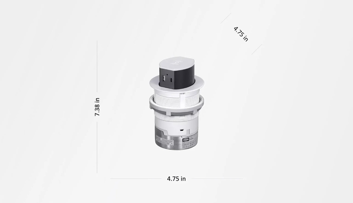 Compact Design Hubbell Countertop Receptacle