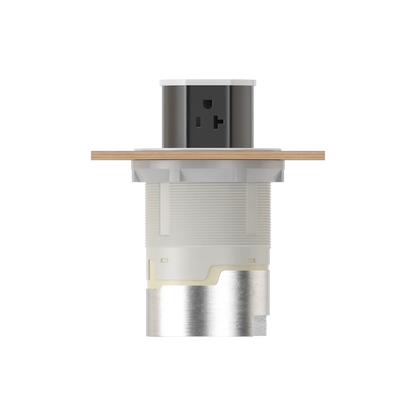 Hubbell Dual-Sided Countertop Pop Up Receptacle