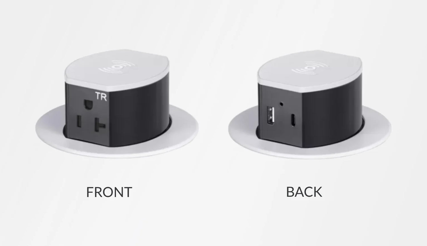 Hubbell Dual Sided Outlet Front & Back Tri Power