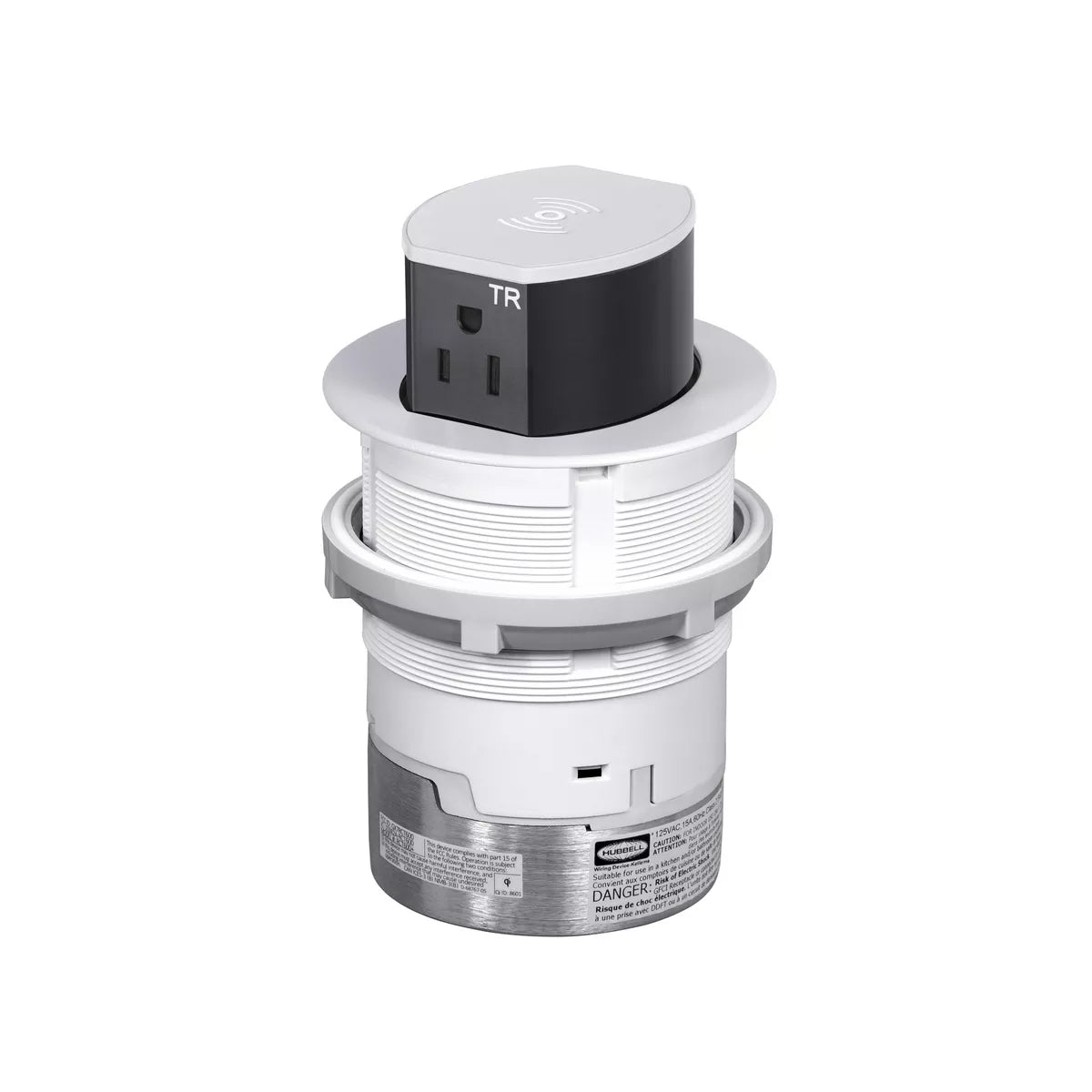 Hubbell Tri-Power Countertop Pop Up Receptacle